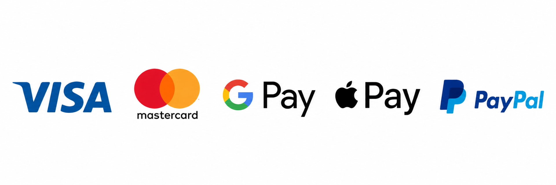 Metodi di pagamento accettati: Visa, Mastercard, Google Pay, Apple Pay, PayPal